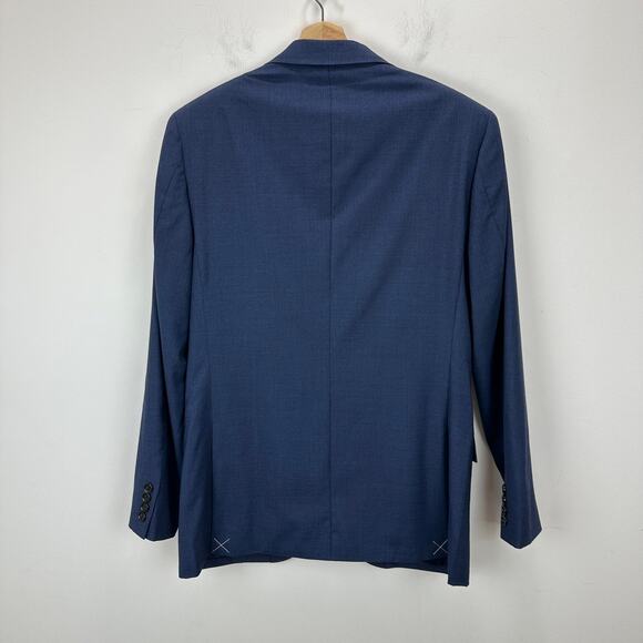 J.Crew Ludlow Slim Fit Suit Jacket Italian Loro Piana Wool Deep Pacific 39R NWT - Picture 9 of 16